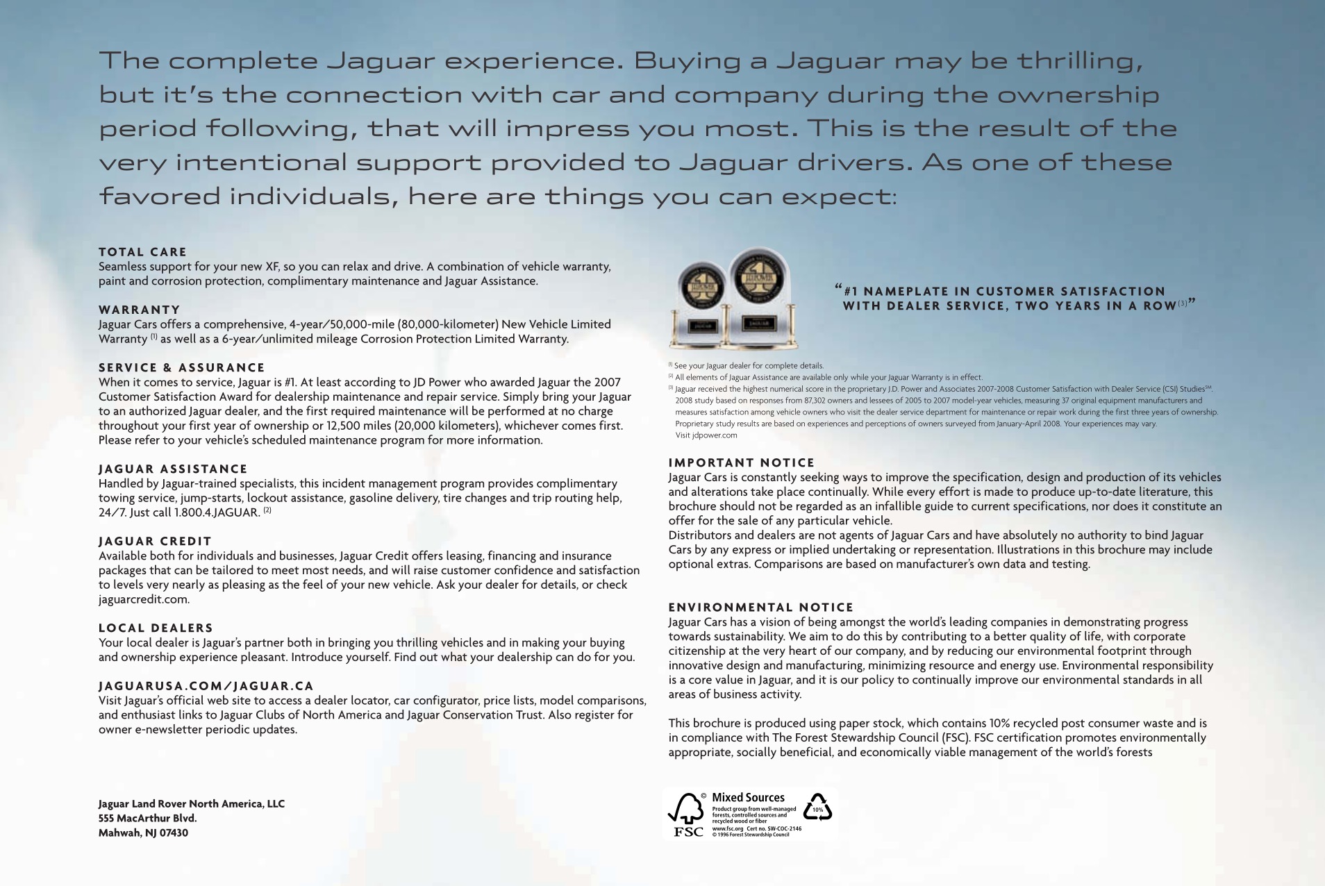2009 Jaguar XF Brochure Page 26